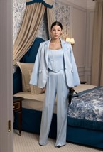 Однобортный жакет Xenia из атласа - фото 97934