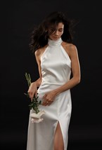 Платье Nadin из атласа - фото 97948