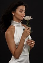 Платье Nadin из атласа - фото 97950