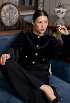 Бархатный жакет Dita - фото 97982