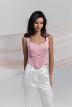 Корсет Love из атласа - фото 98019