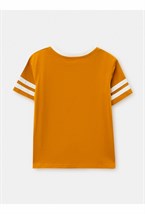 Футболка горчичная Человек в Космосе - фото 98260