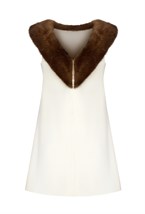 Платье трапеция с мехом - фото 98474