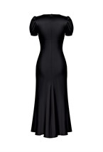 Платье из шёлка с v-образным вырезом - фото 98491