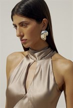 Платье с шарфом шелковое - фото 98502