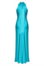 Платье с шарфом шелковое - фото 98504