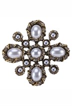 Брошь Gold Pearl - фото 98639